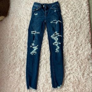 American eagle ripped jeans, super comfortable!